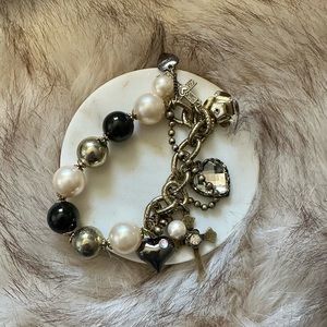 Betsey Johnson Gold Charm Bracelet